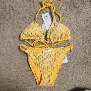 Yellow Bikini Swim Set